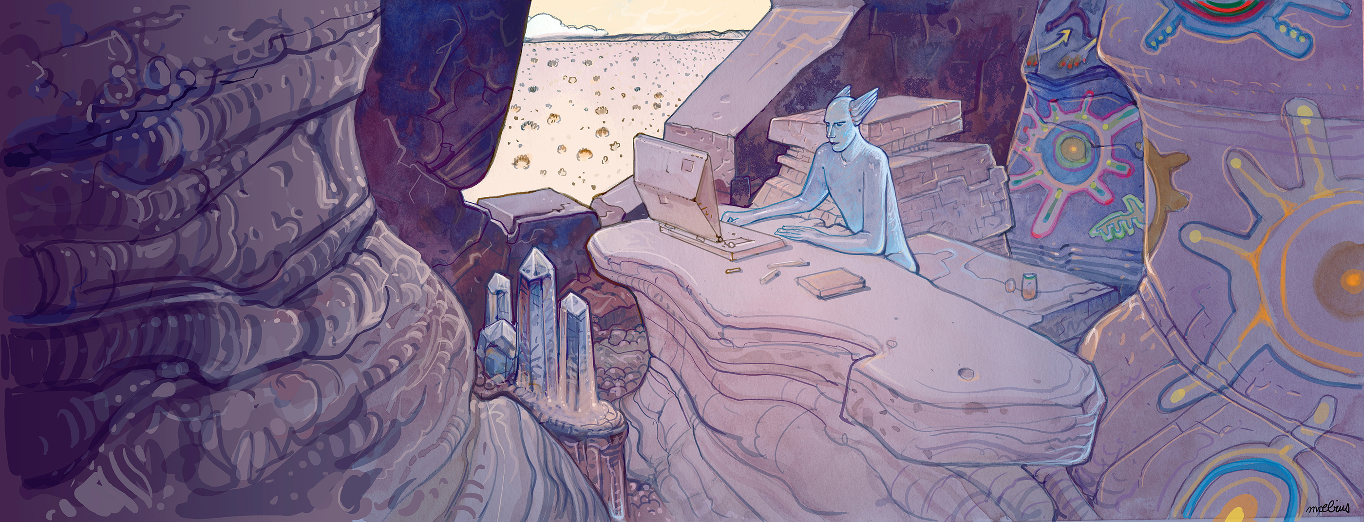 Le Studio vu par Mœbius
